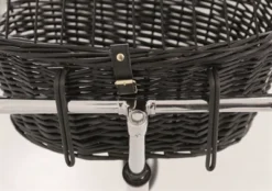 Trixie Wilgen Fietsmand Voorop Zwart Met Kussen En Kap -TuckerCare 366058 05
