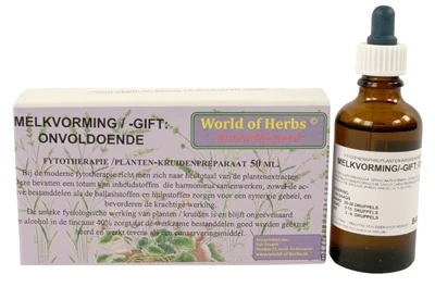 World Of Herbs Fytotherapie Onvoldoende Melkvorming /-Gift 3 World Of Herbs Fytotherapie Onvoldoende Melkvorming /-Gift