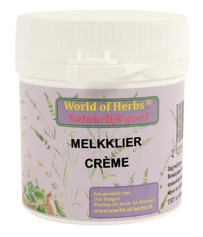 World Of Herbs Fytotherapie Melkklier Creme 3 World Of Herbs Fytotherapie Melkklier Creme