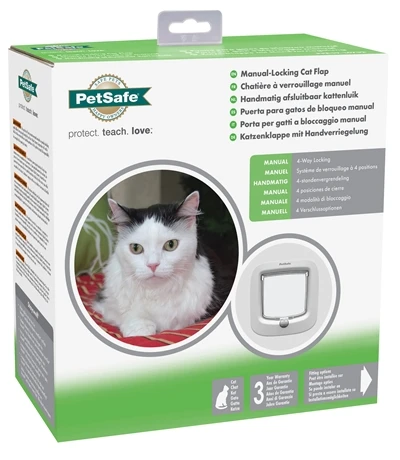 Petsafe Kattenluik Tot 7 Kg Handmatig Wit 3 Petsafe Kattenluik Tot 7 Kg Handmatig Wit