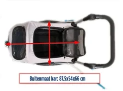 Trixie Hondenfietskar Opvouwbaar Grijs -TuckerCare 392671 05