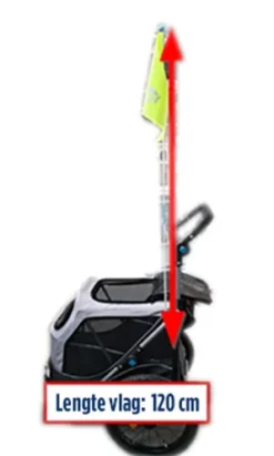 Trixie Hondenfietskar Opvouwbaar Grijs -TuckerCare 392671 06