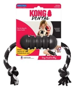Kong Extreme Dental Met Touw Zwart / Wit -TuckerCare 398889 02