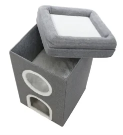 Trixie Krabpaal Cat Tower Saul Grijs 12 Trixie Krabpaal Cat Tower Saul Grijs -TuckerCare 399792 03