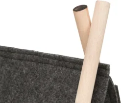 Trixie Kattenmand Tent Elfie Met Kussen Vilt Antraciet -TuckerCare 409170 04