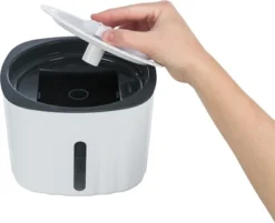 Trixie Drinkfontein Flower Kunststof Wit / Grijs -TuckerCare 410412 05