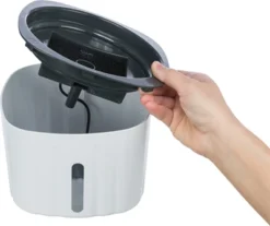 Trixie Drinkfontein Flower Kunststof Wit / Grijs -TuckerCare 410412 06