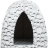 Trixie Kattenmand Iglo Mila Pluche Wit / Grijs