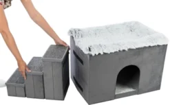 Trixie Hondenmand Huis Harvey Met Trap Grijs / Wit -TuckerCare 411356 05