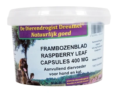 Dierendrogist Frambozenblad Capsules 3 Dierendrogist Frambozenblad Capsules