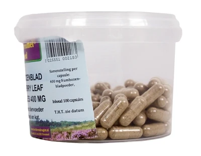 Dierendrogist Frambozenblad Capsules 4 Dierendrogist Frambozenblad Capsules - Afbeelding 2