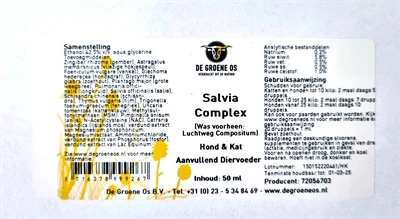 De Groene Os Salvia Complex Hond / Kat 4 De Groene Os Salvia Complex Hond / Kat - Afbeelding 2