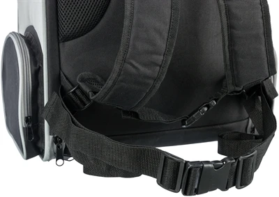 Trixie Hondentas Rugtas Chloe Lichtgrijs / Zwart 4 Trixie Hondentas Rugtas Chloe Lichtgrijs / Zwart - Afbeelding 2