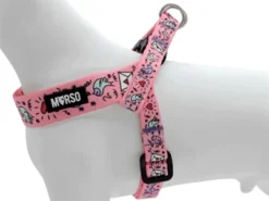 Morso Mini Hondentuig Verstelbaar Gerecycled Sweet Tweet Roze -TuckerCare 413559 02