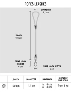 Morso Hondenriem Regular Rope Gerecycled Gold Goud -TuckerCare 413884 05
