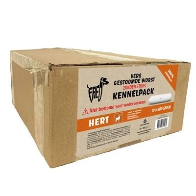 Freds Gestoomd Vers Vlees Worst Kennelpack Hert Graan En Glutenvrij 3 Freds Gestoomd Vers Vlees Worst Kennelpack Hert Graan En Glutenvrij