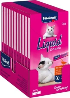 Vitakraft Cat Liquid Snack Eend En B-Glucaan