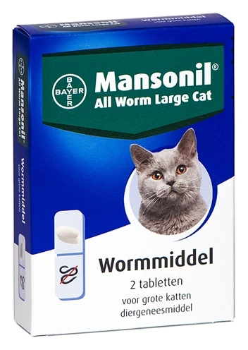 Mansonil Grote Kat All Worm Tabletten 3 Mansonil Grote Kat All Worm Tabletten